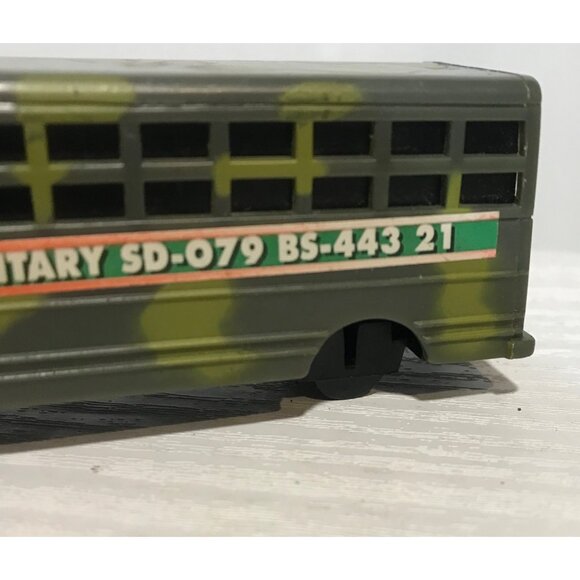 Vintage USA Military Toy Vehicles Set Of 3 Tank Motorcycle & Bus - Picture 10 of 16